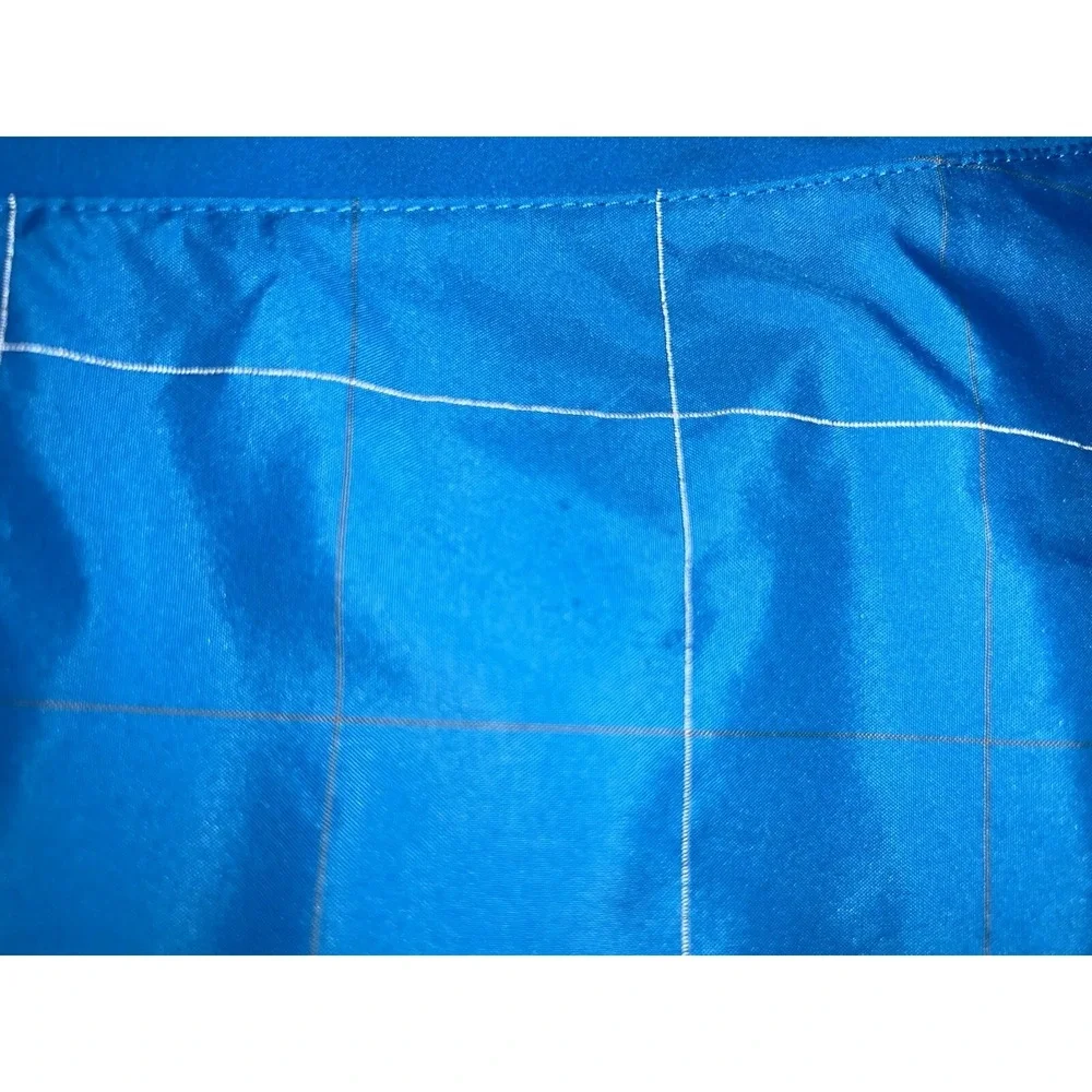 Adidas Running Boston Marathon 2014 Blue Reflective Zip Wind Jacket Men's M